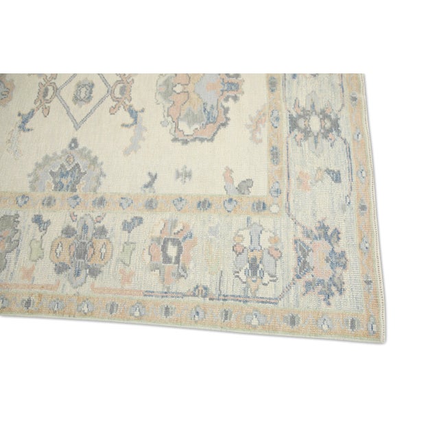 Turkish Modern Turkish Oushak Rug 5'6" x 12'5" For Sale - Image 3 of 7