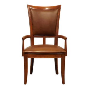 Stanley Furniture Contemporary Traditional Style Vinyl Upholstered Dining Arm Chair 265-11-76