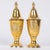 Napoleon III-style gold-plated salt and pepper shakers, early 20th century. H: 16 cm, D: 5 cm