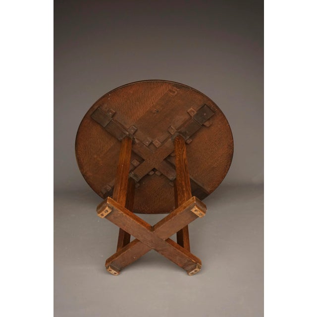 Art Deco Oak Console Table by Frits Spanjaard for Lov, 1920s For Sale - Image 3 of 11