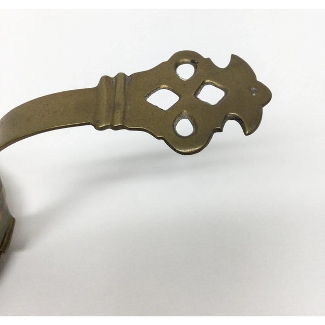 1960s Vintage Brass Candle Holder For Sale - Image 5 of 10