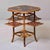Traditional Victorian English Tiger Bamboo Chinoiserie Book Table With Folding Shelves For Sale - Image 3 of 13