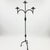 Hand Forged Iron Floor Candelabra 46.5″ (118cm) Antique Copper Patina 3-Arm Wide Base Stable Candle Holder Rustic Decor For Sale - Image 6 of 7