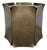 Jonathan Charles Asian Modern Brass and Black Wood Hammersmith End Table For Sale