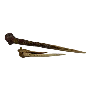 Antique Ethnic Artifact Sepik River Cassowary Bone From Papua New Guinea