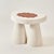 Contemporary Half Moon Bedside Table in Jesmonite by Perler For Sale - Image 3 of 13