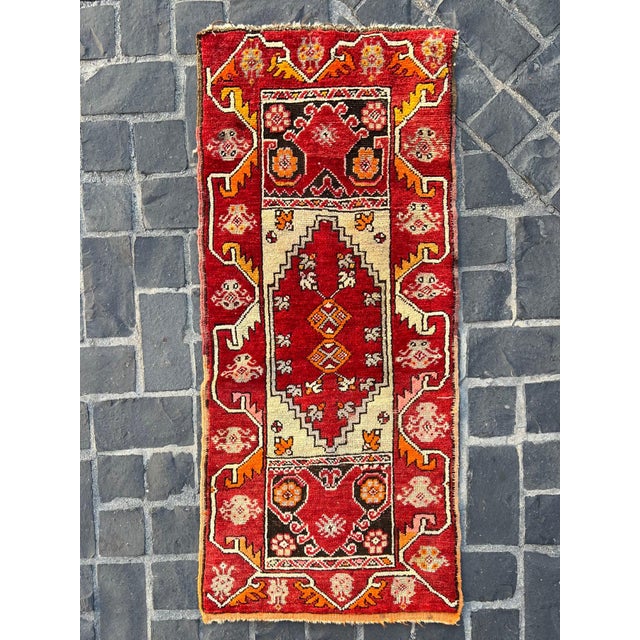 collectible small antique tribal rug