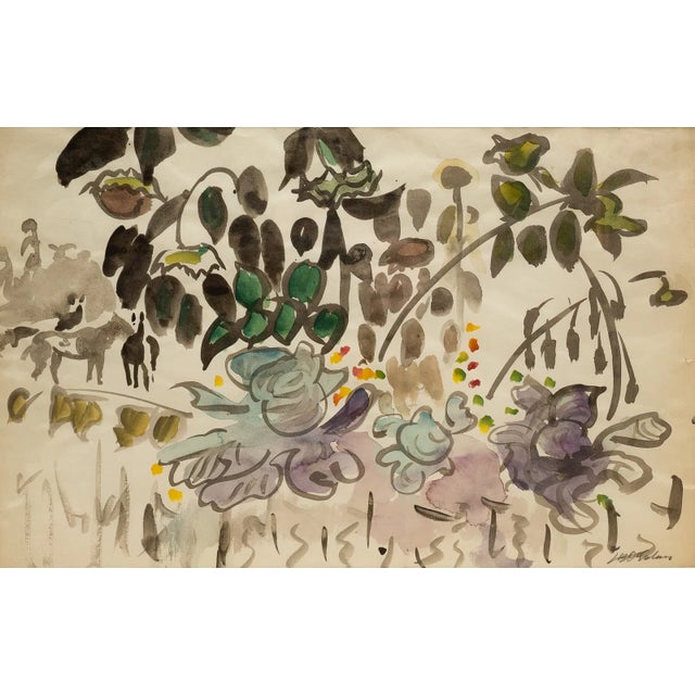 A lyrical and highly decorative work on paper by Joseph B. O’Sickey (1918–2013), the Cleveland modernist known for his...
