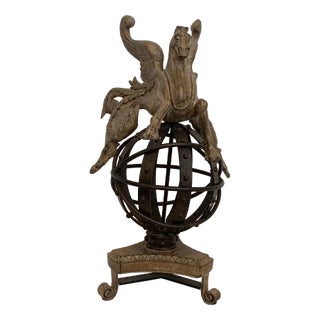 Sculpture of Pegasus on Astrolabe by Lam Lee Group Dallas For Sale
