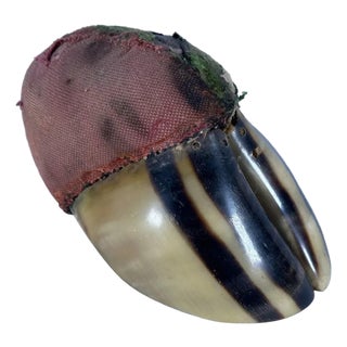 Victorian Taxidermy Bovine Hoof Pincushion For Sale