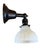 1920s Circa 1920’s Clam Broth Shade Wall Sconces, a Pair For Sale - Image 5 of 8