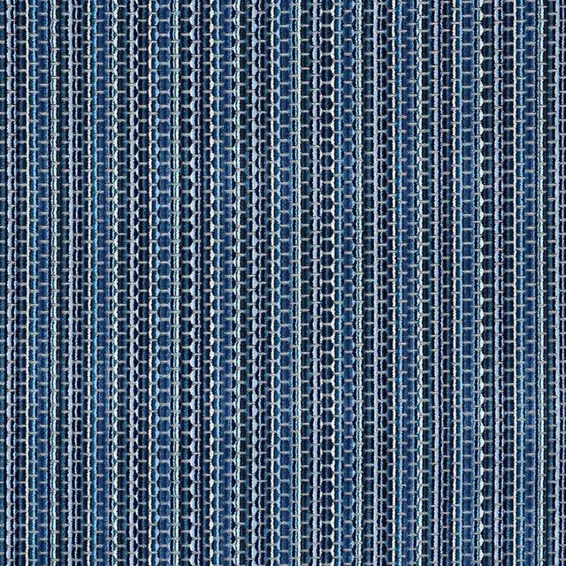 Schumacher Downtown Velvet Fabric in Indigo For Sale