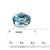 Metal 1990s Natural Solitaire Blue Topaz Ring Size 6.5 14k W Gold 17.35 Cts Certified For Sale - Image 7 of 11