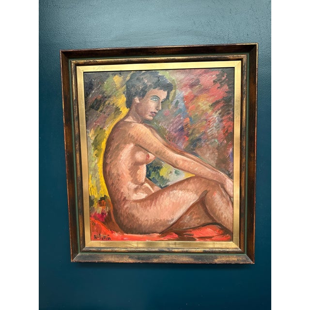 Bendt Lauritzen, Nude Study, 1950s, Oil on Canvas, Framed For Sale - Image 17 of 18
