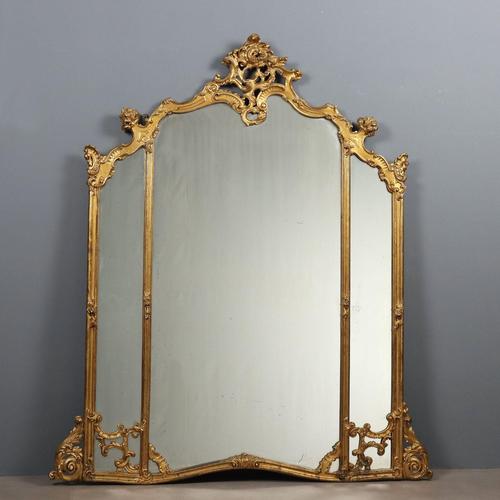 Carved and Gilded Wooden Mirror For Sale - Image 13 of 13