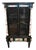Victorian Ebonized Display Cabinet Painted Porcelain, 1840 For Sale