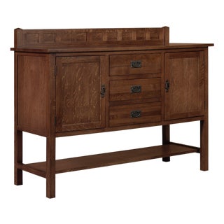 Mission Turner Sideboard With 3 Drawers and 2 Doors - Walnut (Aw) - 58" For Sale