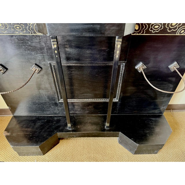 Art Deco Vittorio Zecchin Coat Rack With Gilt Painted Details & Umbrella Stands For Sale - Image 3 of 9