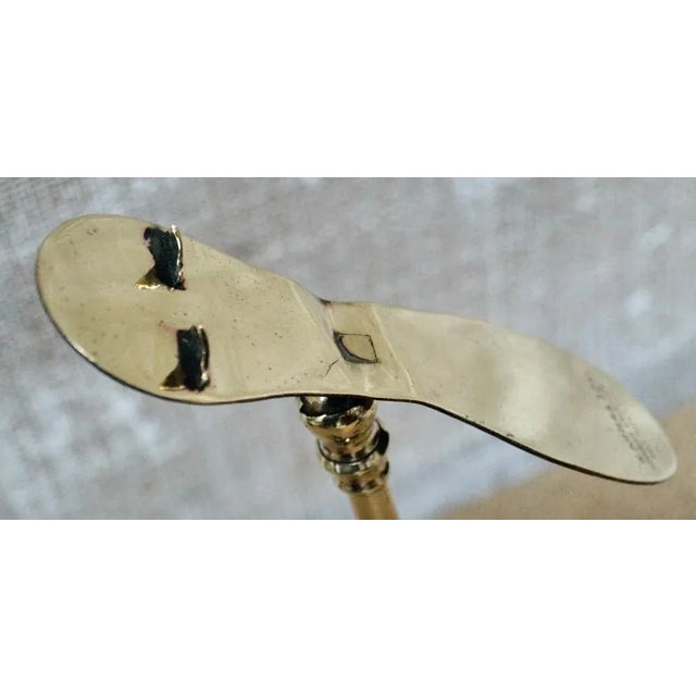Metal Victorian Brass Shoe Display Stand For Sale - Image 7 of 10
