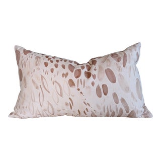 Rebecca Atwood Blooms in Blue 14.5" x 25 " Lumbar Pillow - Single For Sale