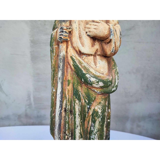 Moses Figure in Limewood, 1890s For Sale - Image 6 of 9