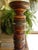 Rustic European VTG Wooden Pillar Candle Holders Dark Brown Turned Wood Spindle Set of 2 For Sale - Image 3 of 7