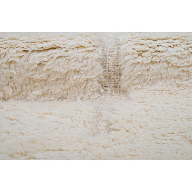 Ivory Hand-Knotted Wool Rug by Azele Studio For Sale - Image 8 of 12