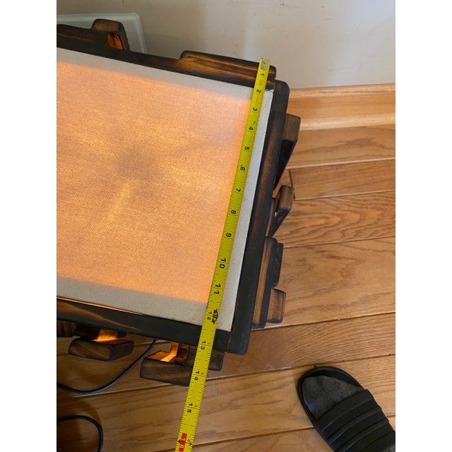 Brown Studio Brutalist Sculpted Floor Lamps - a Pair For Sale - Image 8 of 12