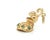 Turquoise Mid 20th Century 18k Yellow Gold Turquoise Medieval Knights Helmet Charm Pendant For Sale - Image 8 of 9