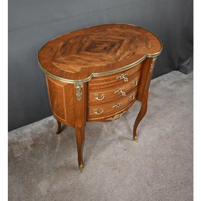 Small Transitional Mahogany Dressing Table, 1940 For Sale - Image 3 of 18