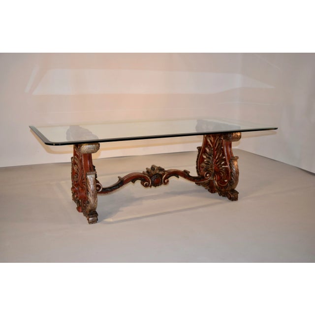 Brown 19th C Italian Painted Coffee Table For Sale - Image 8 of 8