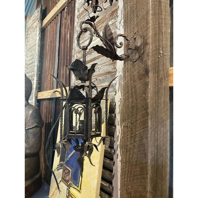 Pair of 19th Century Italian Antique Lantern Sconces For Sale - Image 6 of 7