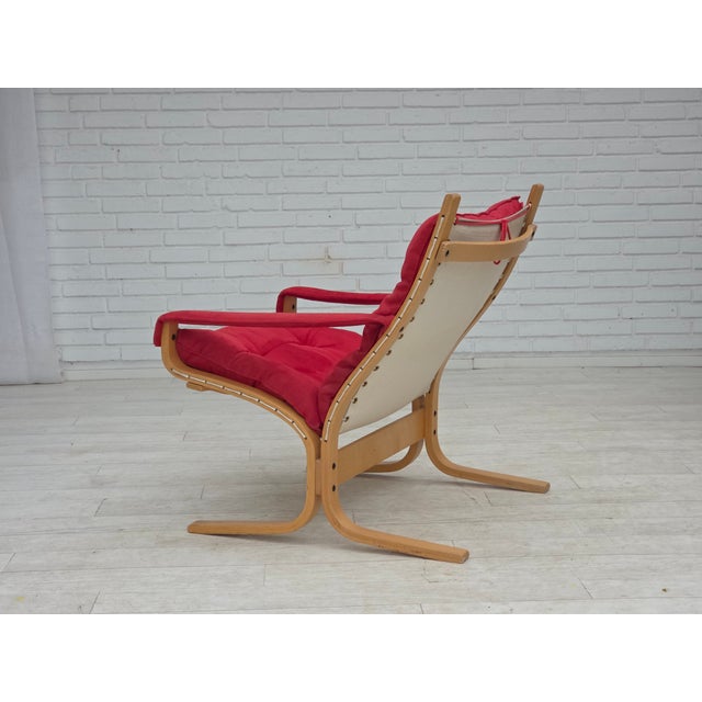 Norwegian Siesta Chairs and Ottoman by Ingmar Relling Westnofa, 1970s, Set of 3 For Sale - Image 12 of 18