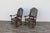 Green Pair of Early 18th Century Carved Wood Armchairs With Embossed Leather Upholstery For Sale - Image 8 of 18