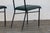 Pair of Jacques Adnet Distressed Green Leather & Black Metal Dining Chairs, France 1950s For Sale - Image 16 of 18
