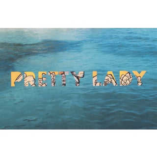 Lady (Albers)' One Word Poems Collage Series by Emily Hoerdemann For Sale