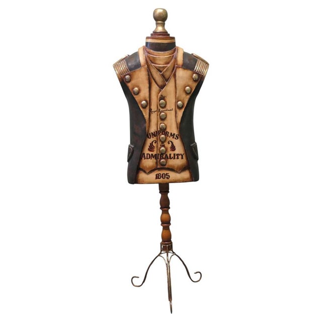 Antique Fiberglass Navy Uniform Dressed Shop Display Mannequin, 1970 For Sale - Image 8 of 8