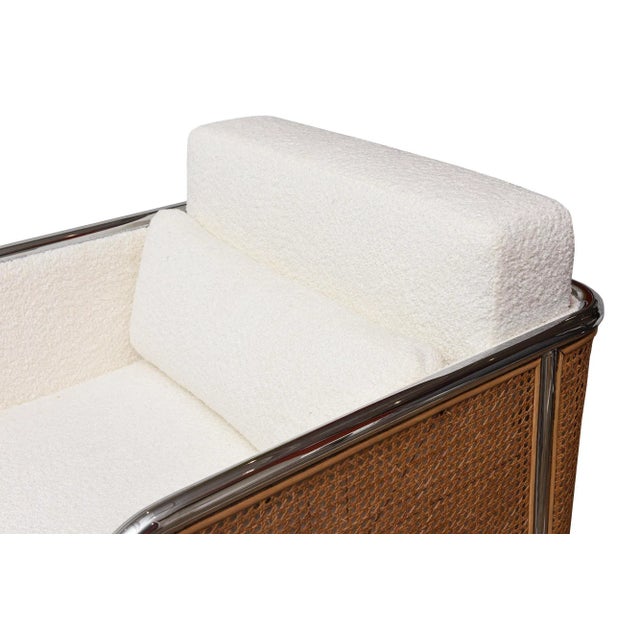 1970s Vintage Rare Milo Baughman For,Thayer Coggin Lounge Chairs With Ottomans, Restored Pair Of For Sale - Image 5 of 10