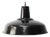 Vintage Industrial French Black Enamel Pendant Light For Sale