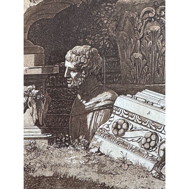 Antique French Neoclassical Engraving of Classical Architectural Fragment – After J.-P.-L. Houël, C. 1777–1800 For Sale In Los Angeles - Image 6 of 9