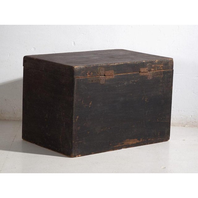 Antique Chinese Painted Trunk For Sale - Image 11 of 12