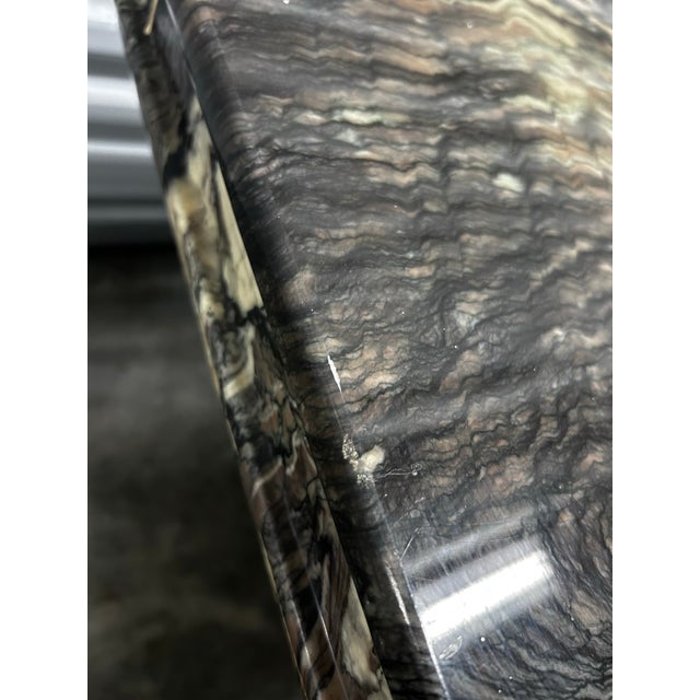 Stone Vintage Marble Side Table For Sale - Image 7 of 12