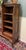Antique English Bookcase Bookshelf Cabinet Glass Oak Queen Anne Legs 1920s-30s For Sale - Image 12 of 18