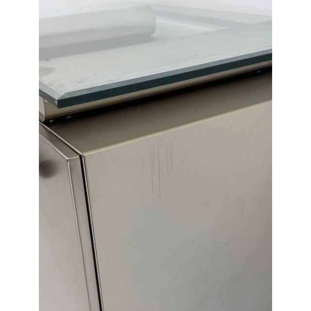 Postmodern Aluminum Bar Cabinet from Belgochrom, 1980s For Sale - Image 12 of 16
