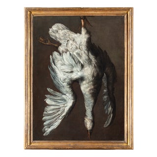 Jean-Baptiste Oudry, White Duck, 1800s, Oil on Canvas, Framed For Sale