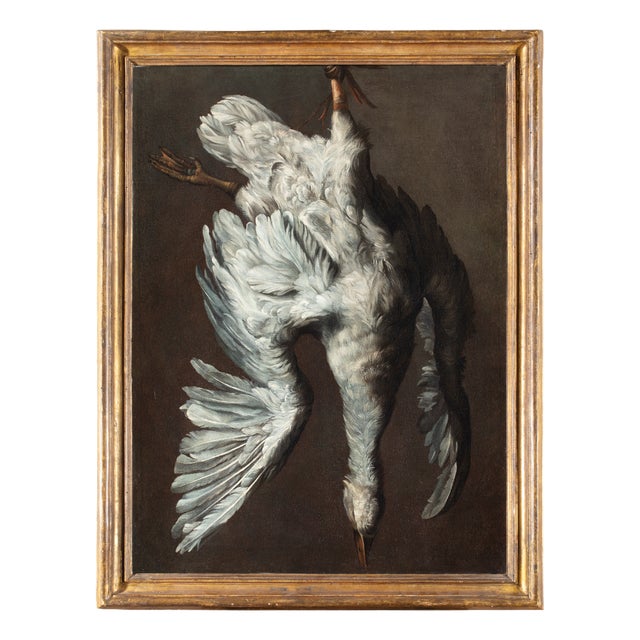 Jean-Baptiste Oudry, White Duck, 1800s, Oil on Canvas, Framed For Sale