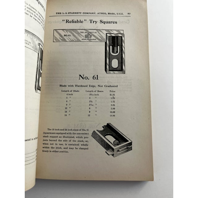 1915 Starrett Tools Book For Sale - Image 10 of 10
