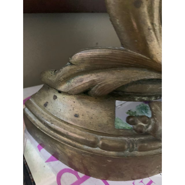 Brass 19th Century French Andirons - a Pair For Sale - Image 8 of 10