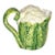 1970s Majolica Green White Cauliflower Ceramic Pitcher Italy Mark Lord & Taylor For Sale