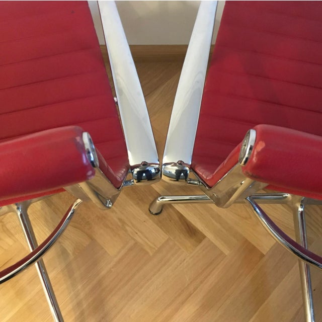 Set of Aluminium EA116 Chairs by Charles & Ray Eames for Vitra For Sale - Image 11 of 13